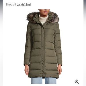 Women’s down winter coat with fur hood